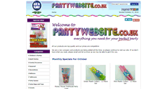 Desktop Screenshot of partywebsite.co.uk