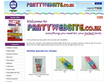 Tablet Screenshot of partywebsite.co.uk